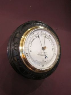 QUALITY VICTORIAN LONDON ANEROID BAROMETER 1 QUALITY VICTORIAN LONDON ANEROID BAROMETER